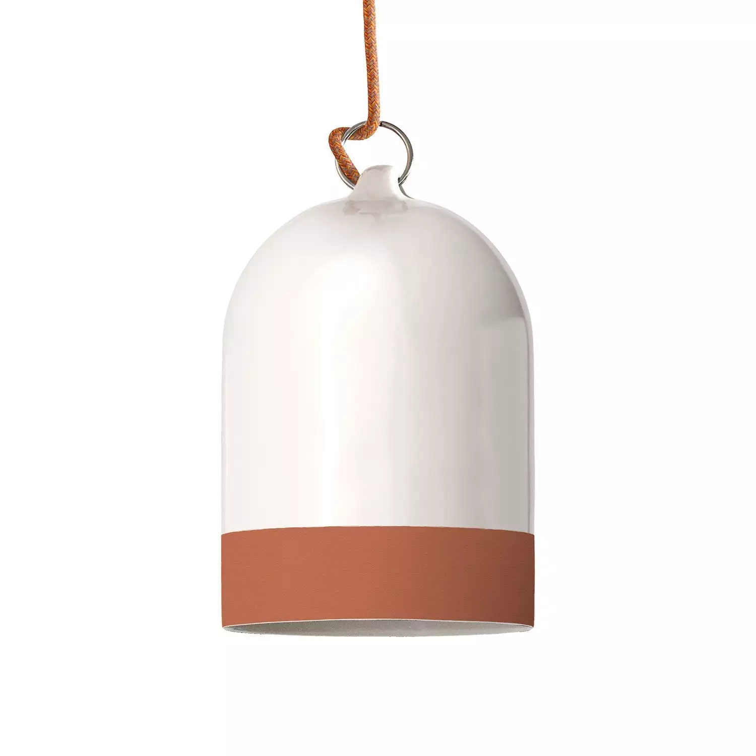 Campana Mini XS tweekleurige lampenkap van keramiek, Materia collectie - Made in Italy