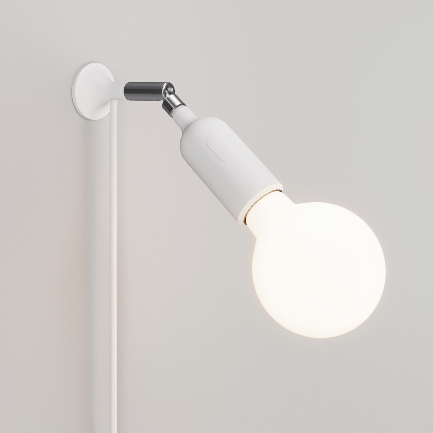 MAG-Y wandlamp met scharnier en siliconen lamphouder met schakelaar