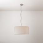 Cilindro Medium stoffen hanglamp met lampenkap - Made in Italy