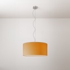 Cilindro Medium stoffen hanglamp met lampenkap - Made in Italy