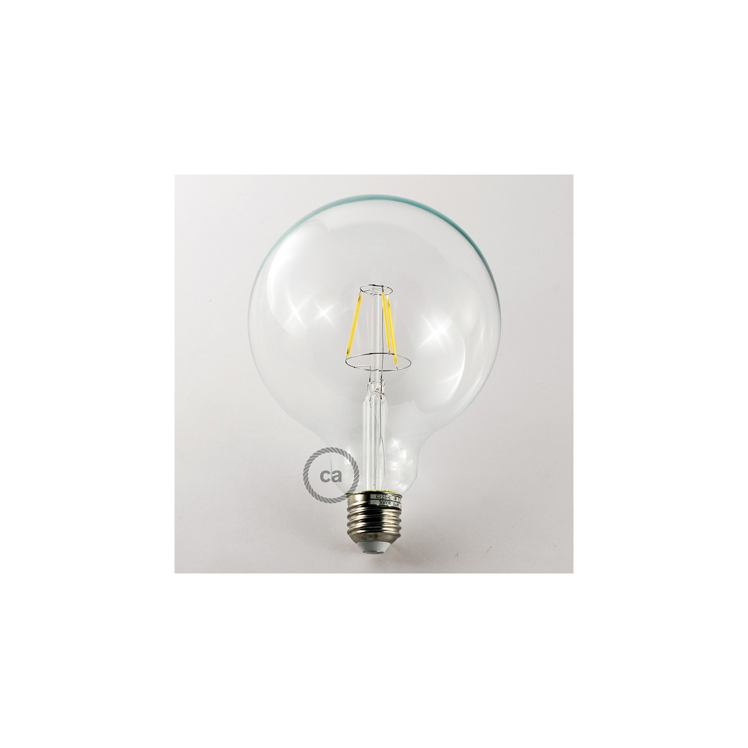 Uitputten Typisch Kerel Vintage decoratieve 4W LED lamp met kooldraad effect Globe XL G125 helder  warm licht