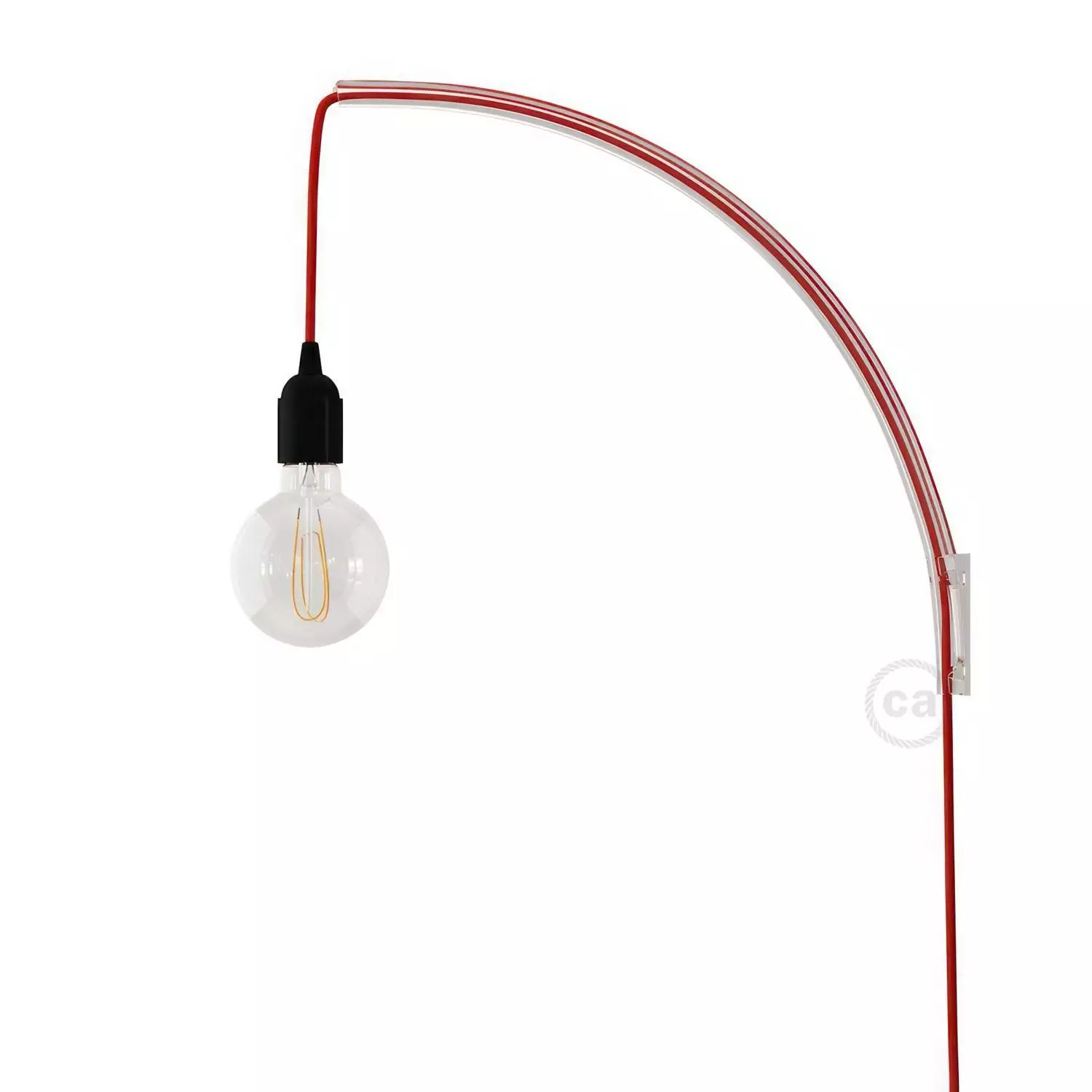 Archet(To), transparante wandlamp arm voor hanglampen