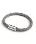 Bracelet with Matt silver magnetic clasp and ERC37 cable