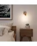 Fermaluce Wood, houten wandlamp met gebogen arm