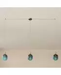 Spider - 3 lichts-meervoudige hanglamp, Made in Italy, compleet met strijkijzersnoer en metalen afwerkingen