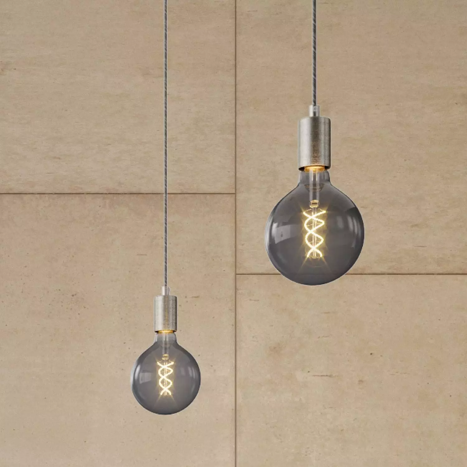 Spider - 4 lichts-meervoudige hanglamp, Made in Italy, compleet met strijkijzersnoer en metalen afwerking