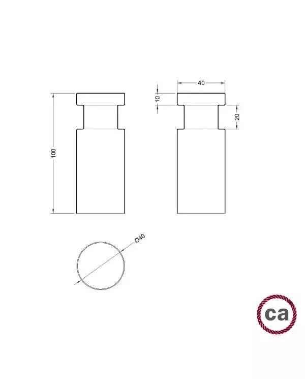 Rolé, houten muurbevestiging kabelbinder voor hanglamp