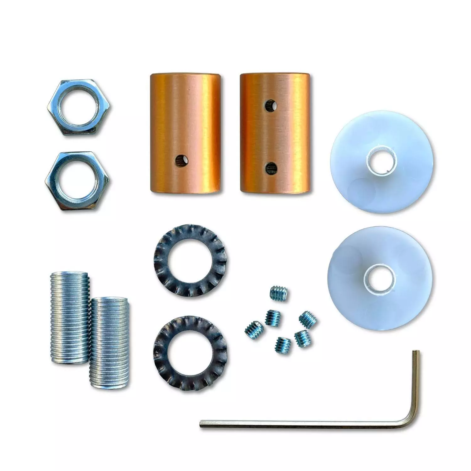 Kit Creative Flex flexibele buis bekleed met titanium RM75 stof met metalen eindstukken