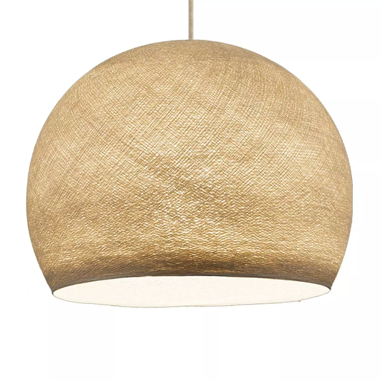 Hanglamp met hangemaakte Dome Lampenkap