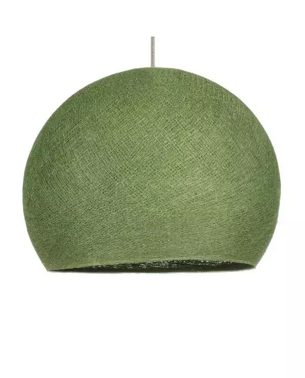 Hanglamp met hangemaakte Dome Lampenkap