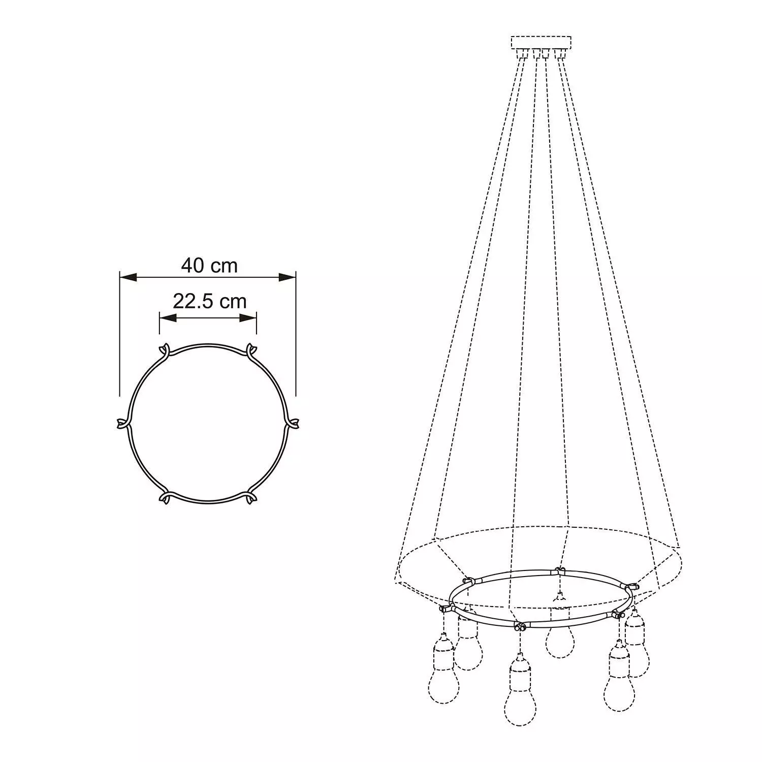 Cage Rond- Accessoire voor hanglampen