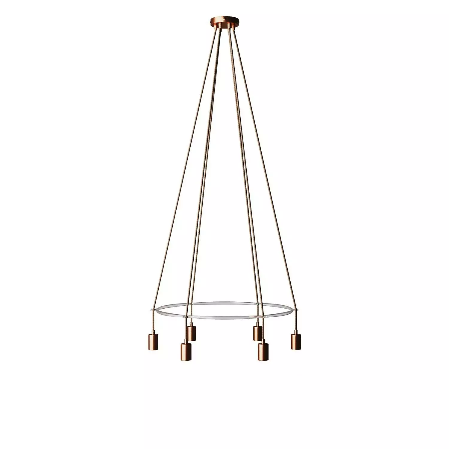 6 Pendels Cage Globe Lamp