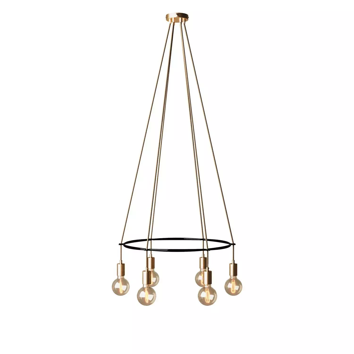 6 Pendels Cage Globe Lamp