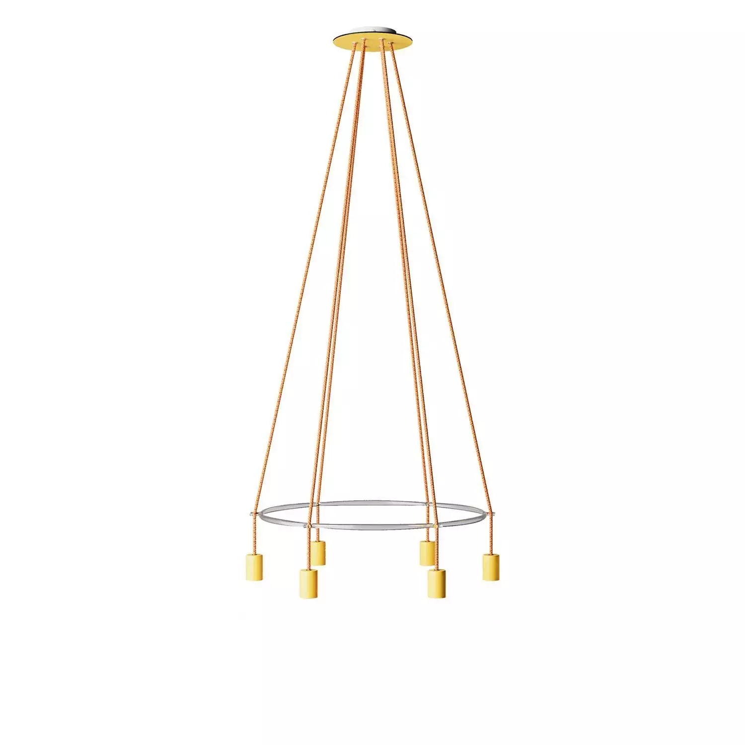 6 Pendels Cage Edison ST64 Lamp