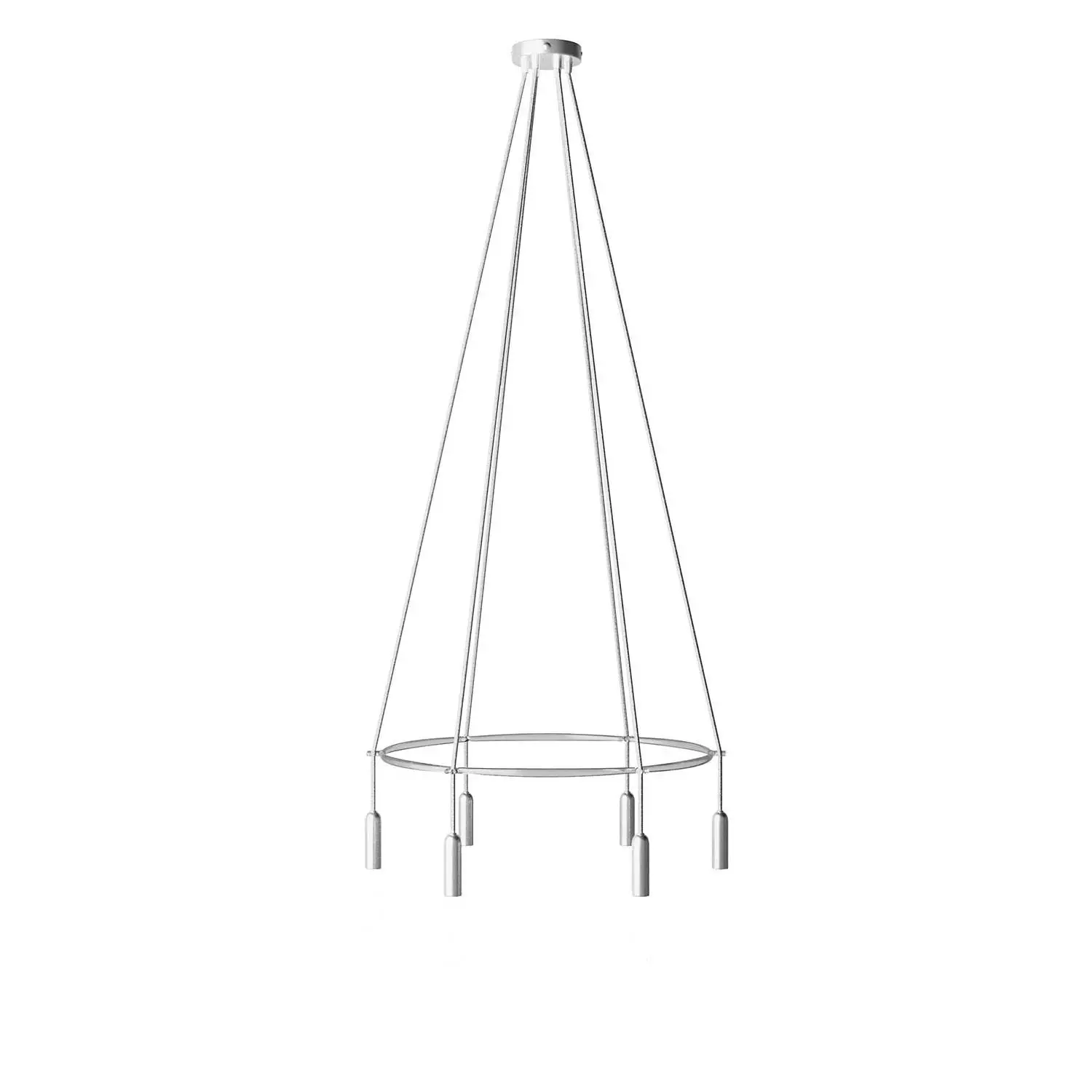 6 Pendels Cage P-Light Lamp