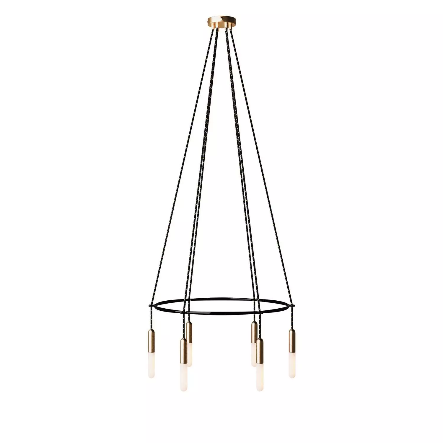 6 Pendels Cage P-Light Lamp