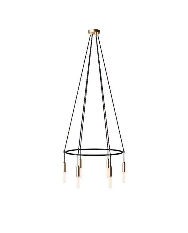 6 Pendels Cage P-Light Lamp