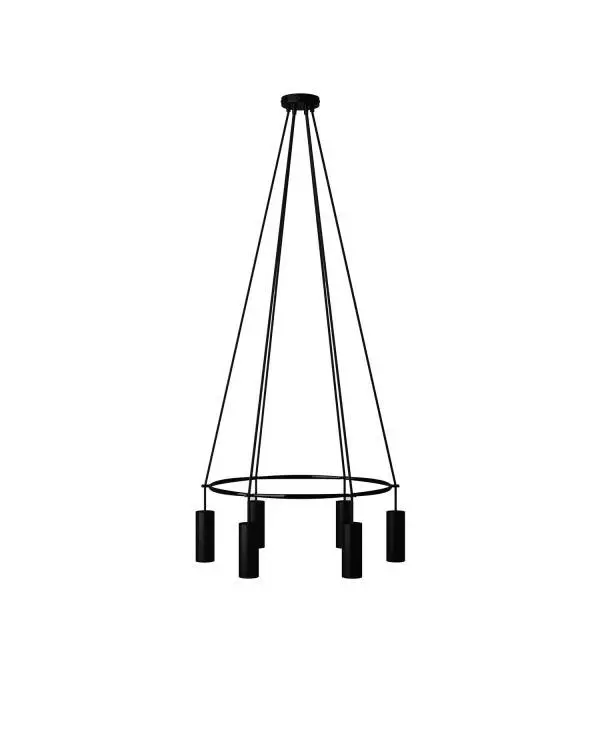 6 Pendels Cage Tub-E14 Lamp