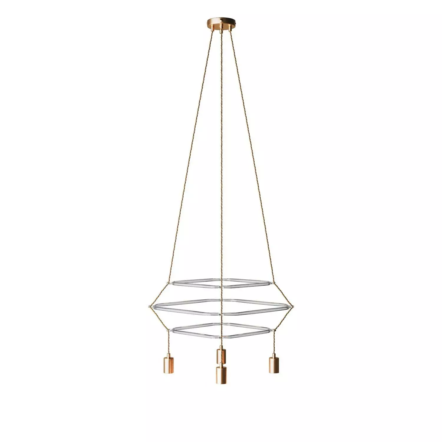 4 Pendels 3 Ringen Cage Rodi Lamp