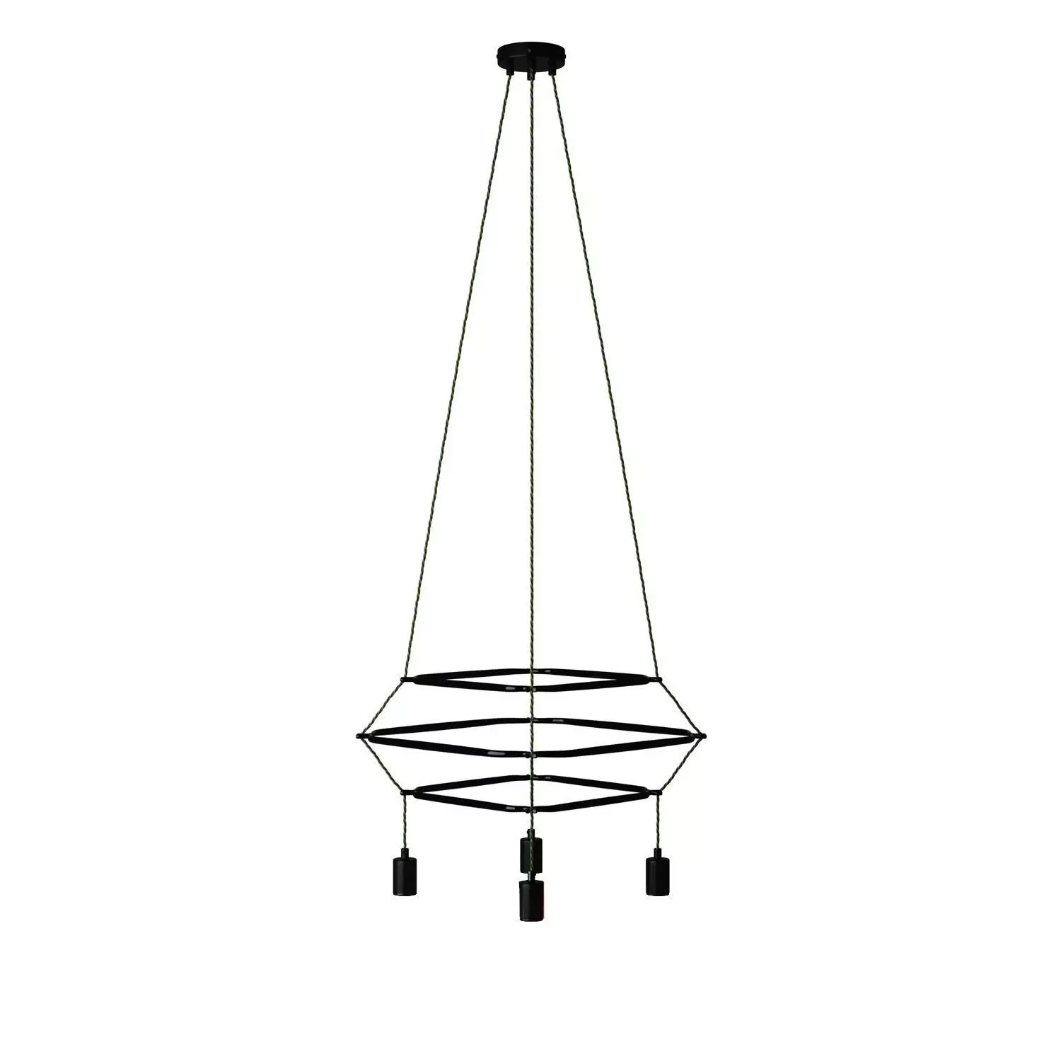 4 Pendels 3 Ringen Cage Rodi Lamp