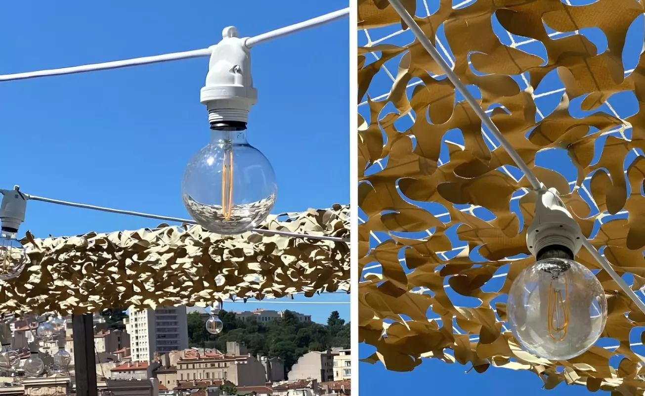 Creative-Cables verlicht het Ciel Rooftop in de co-living oase van Marseille.